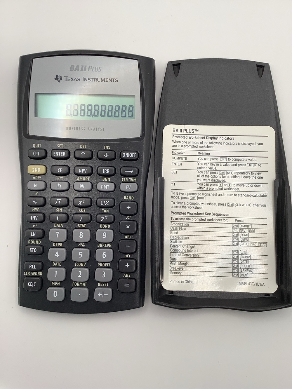 Texas Instrument Business Calculator TI BA 2